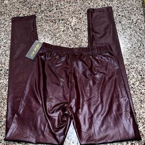 New Mix Burgundy Leggings